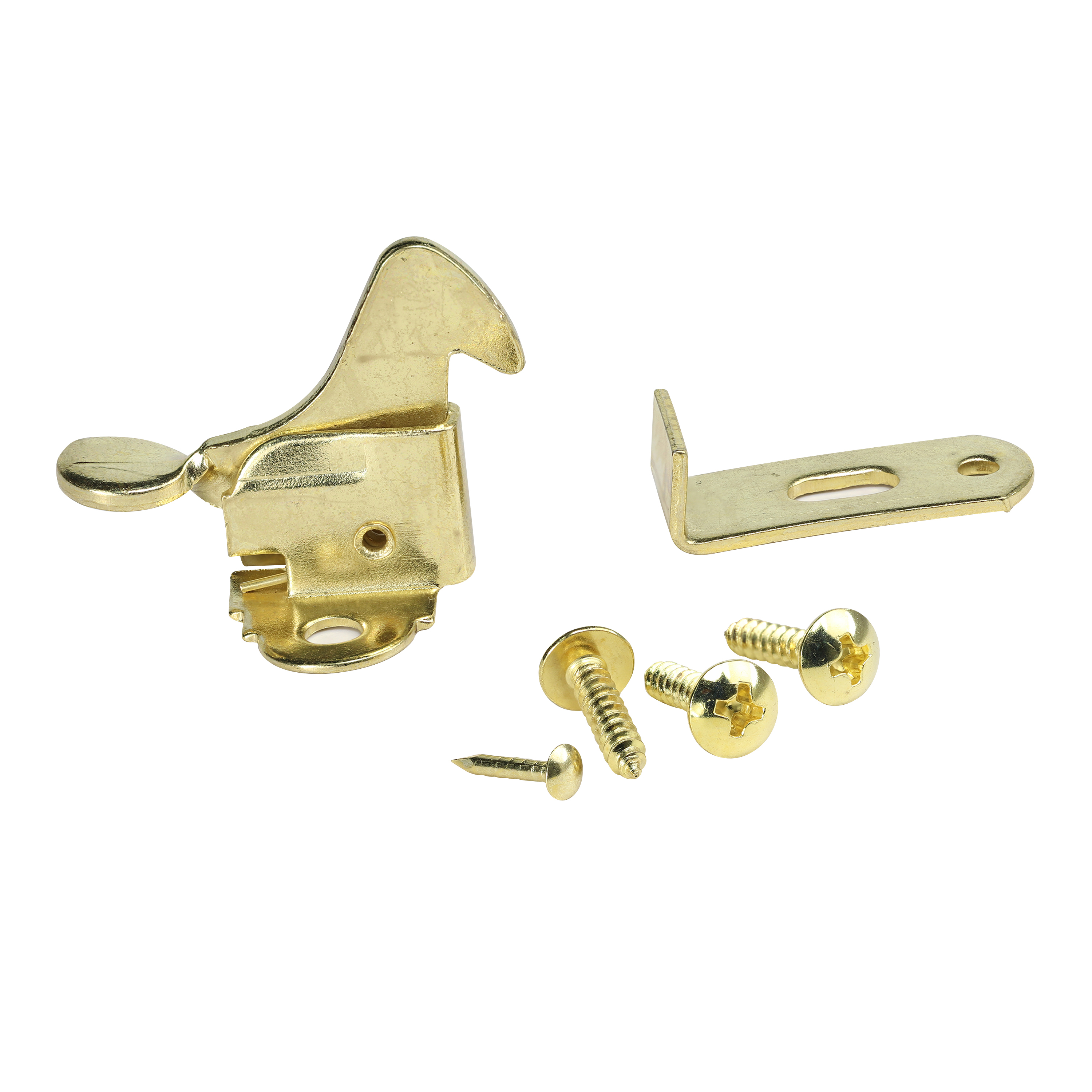 Elbow Latch Flex Door / Window Catch, Brass